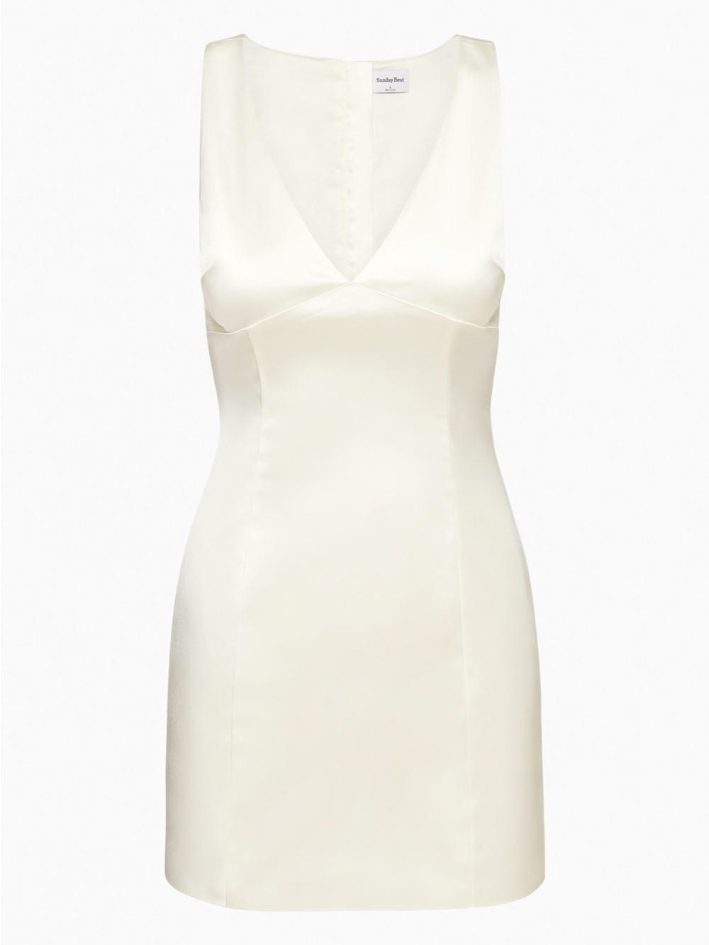 Aritzia Sunday Best Satin Ivory Paris Dress